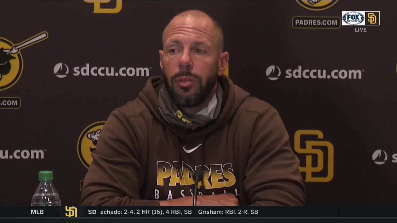 Jayce Tingler talks after Padres win over M's