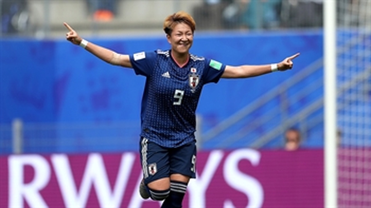 Japan's Sugasawa converts the penalty to take a 2-0 lead vs. Scotland