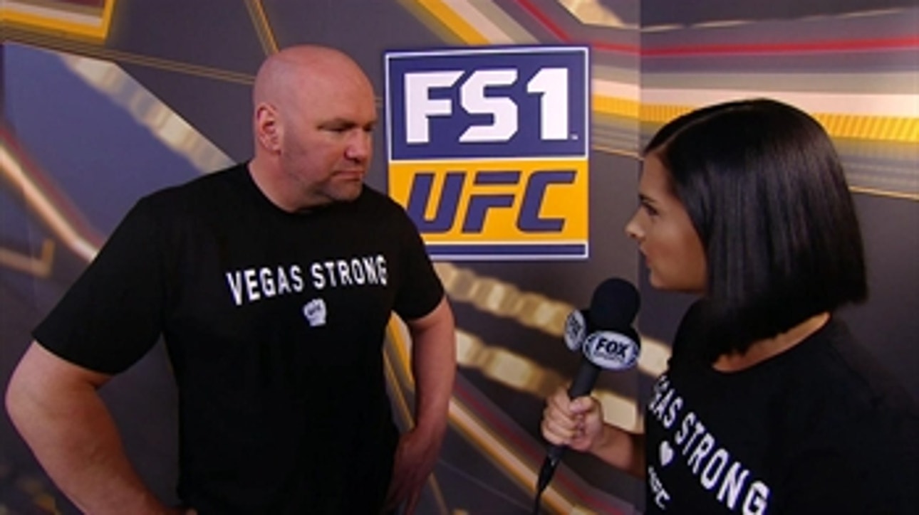 Dana White shares his thoughts on the tragedy in Las Vegas and the UFC's impact on the city