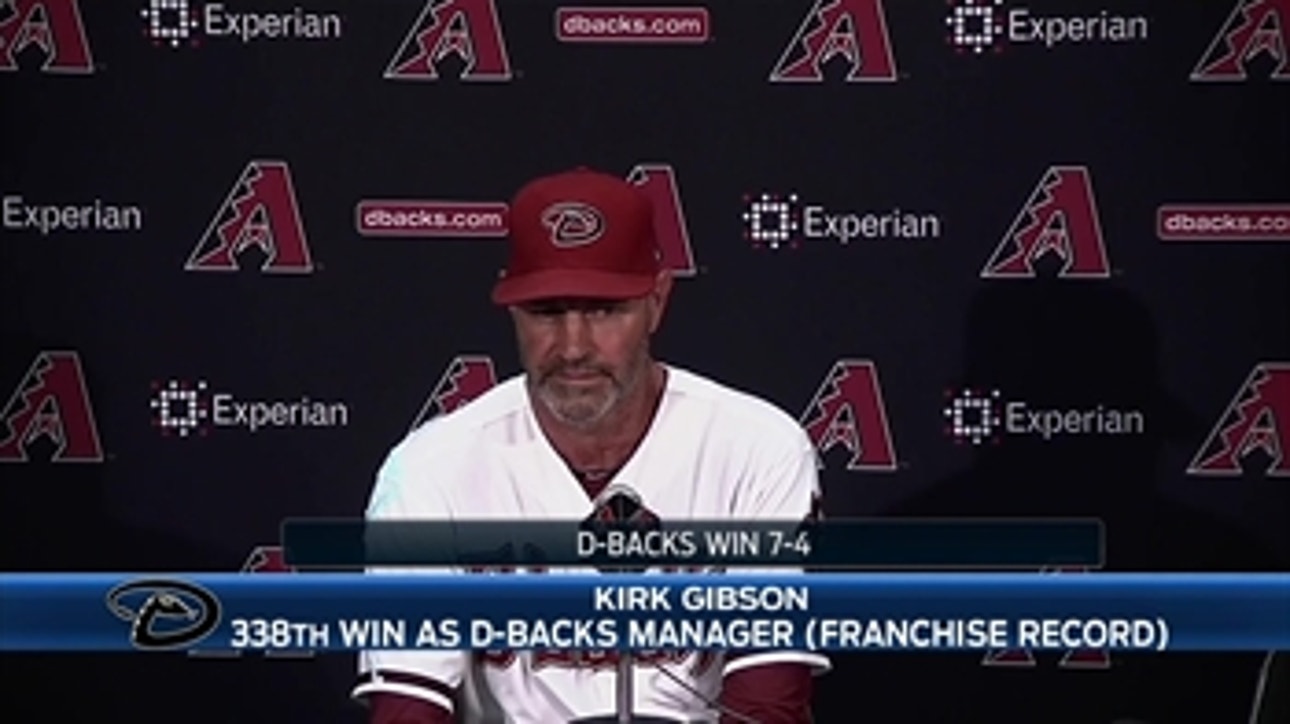 Gibson gets record win with D-backs