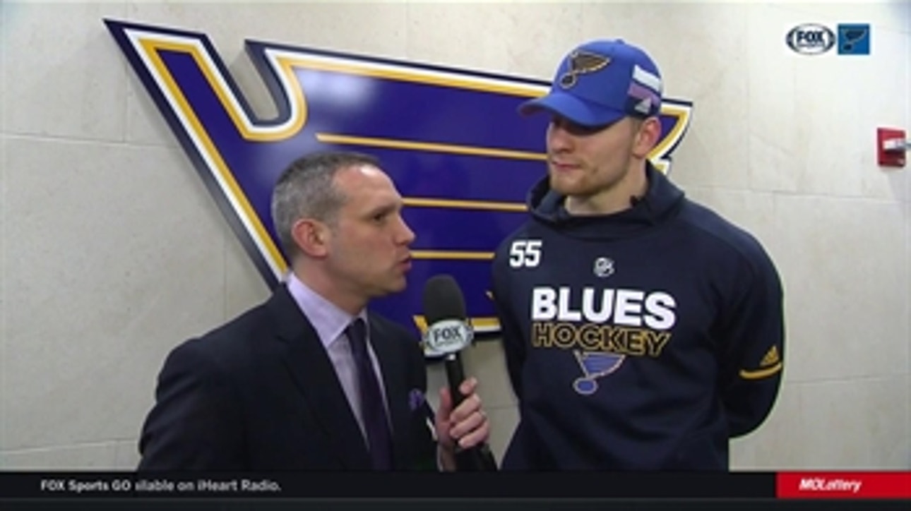 '100 percent': Parayko says Blues responded well in win over Sens