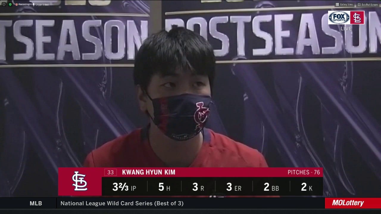 Kwang Hyun Kim: 'I didn't perform well' in Game 1 against Padres