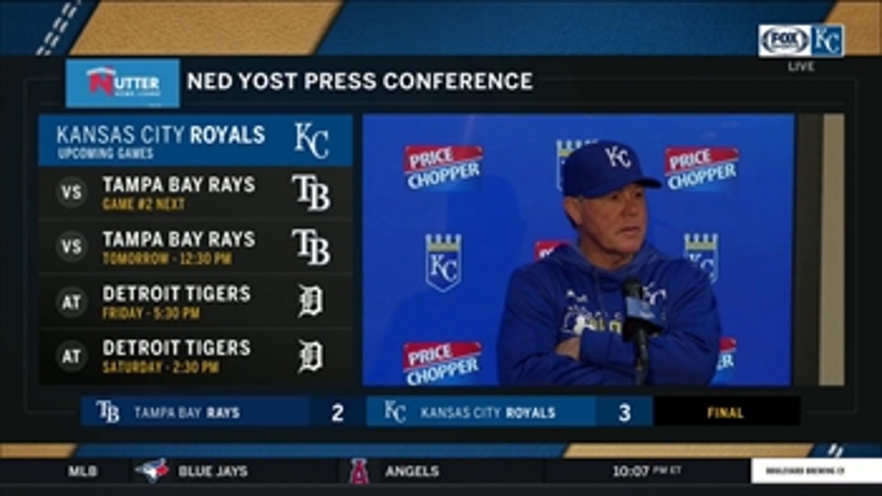 Yost: 'The 'pen did a great job' in Royals' win over Rays