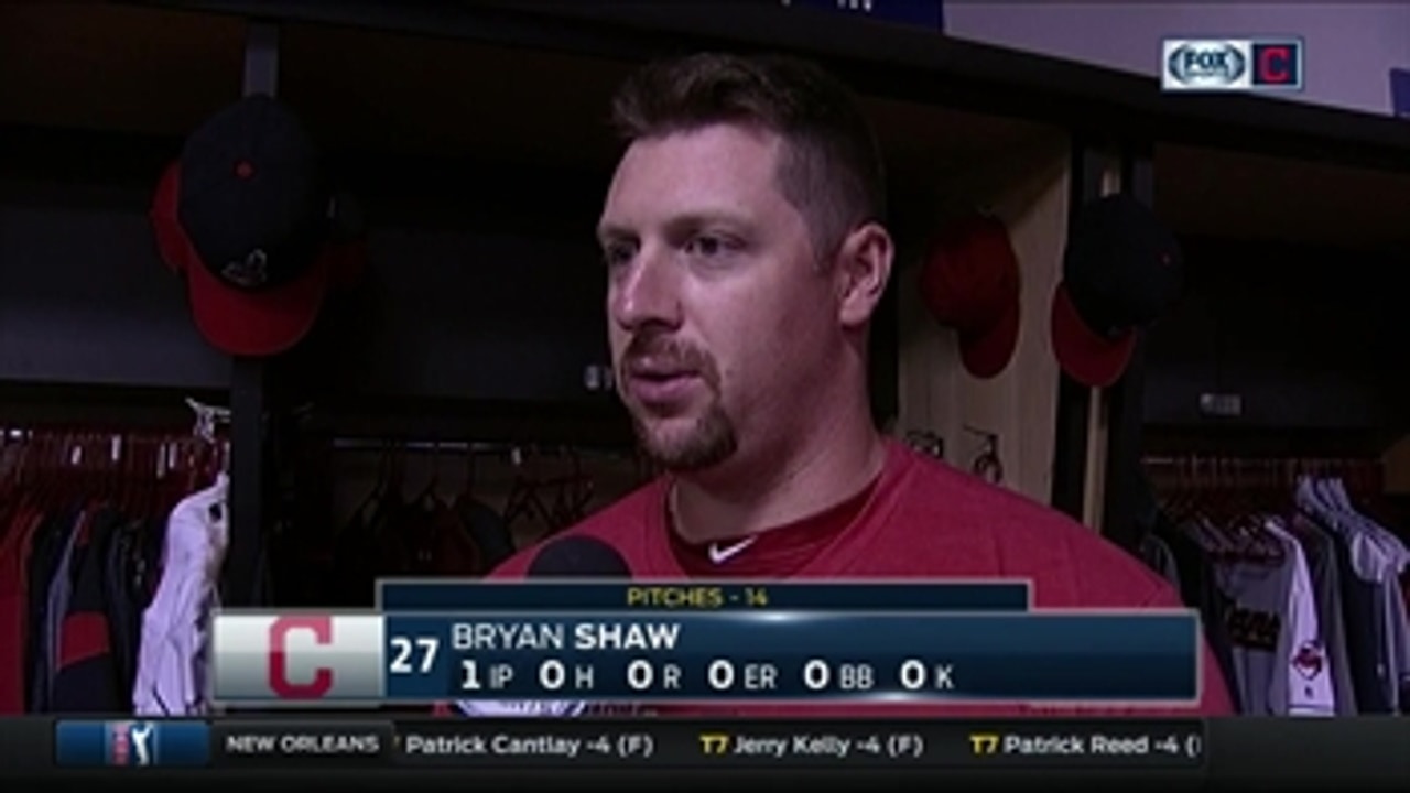 It's only April, but Bryan Shaw will take a series win over Astros