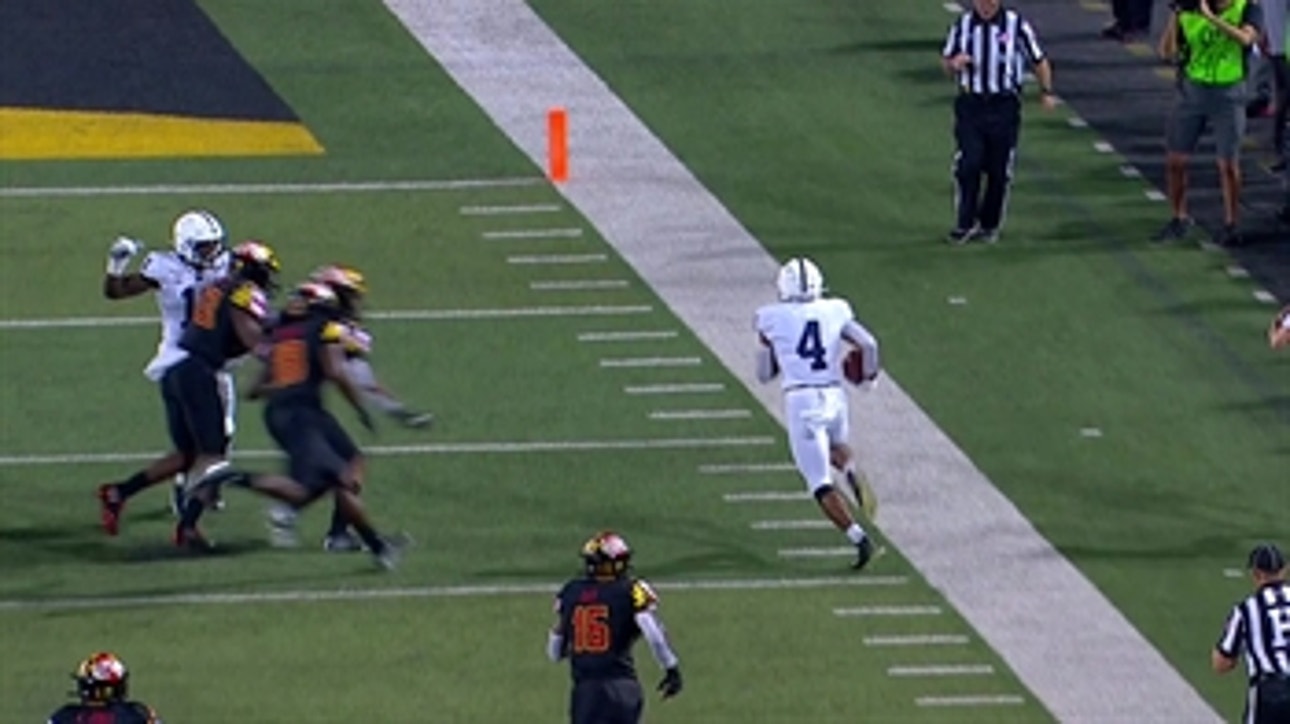 Journey Brown goes 37 yards for the score in Penn State's 38-point first half
