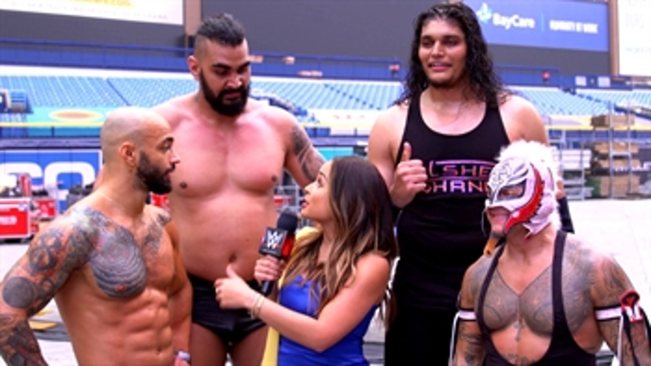 Rey Mysterio, Ricochet, Dilsher Shanky & Giant Zanjeer discuss massive win: WWE Network Exclusive, Jan. 26, 2021