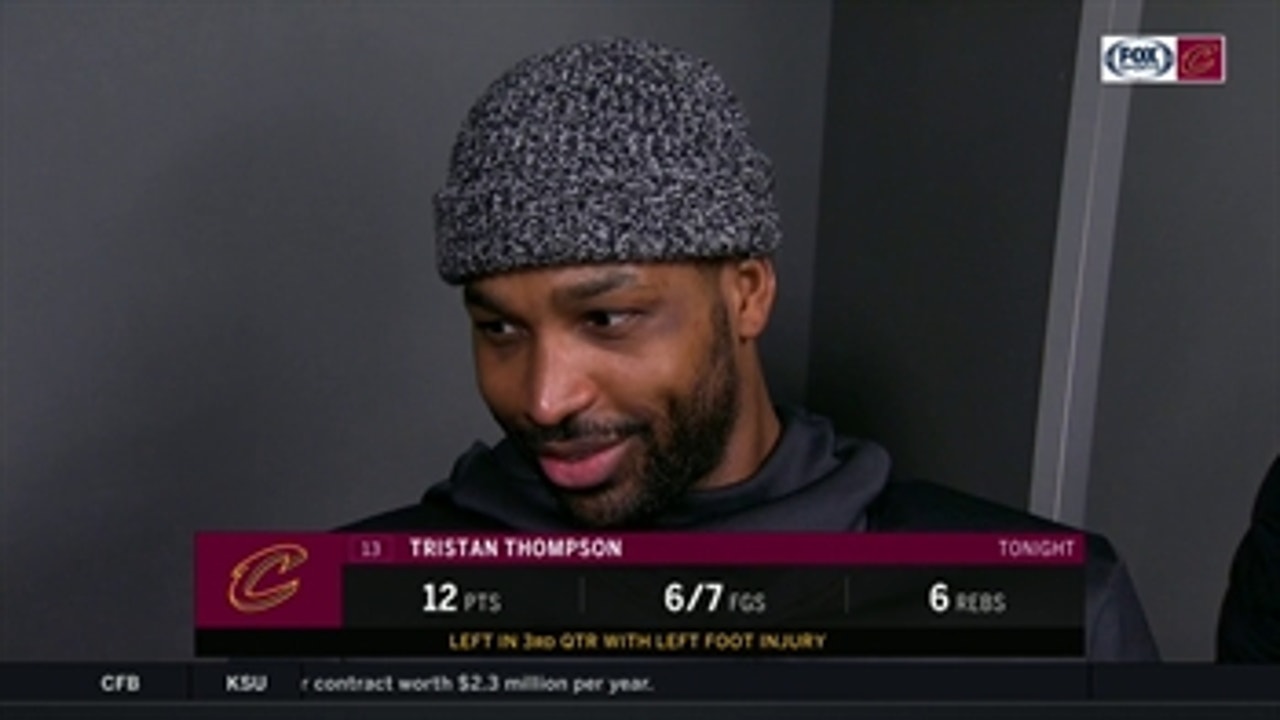 Tristan Thompson already looking ahead to Knicks, will be 'fine' after injuring foot