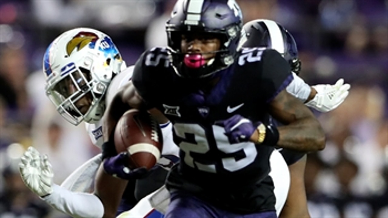 KaVontae Turpin turns on the jets and returns Cole Moos punt 90 yards for a TD, Horned Frogs up 43-0