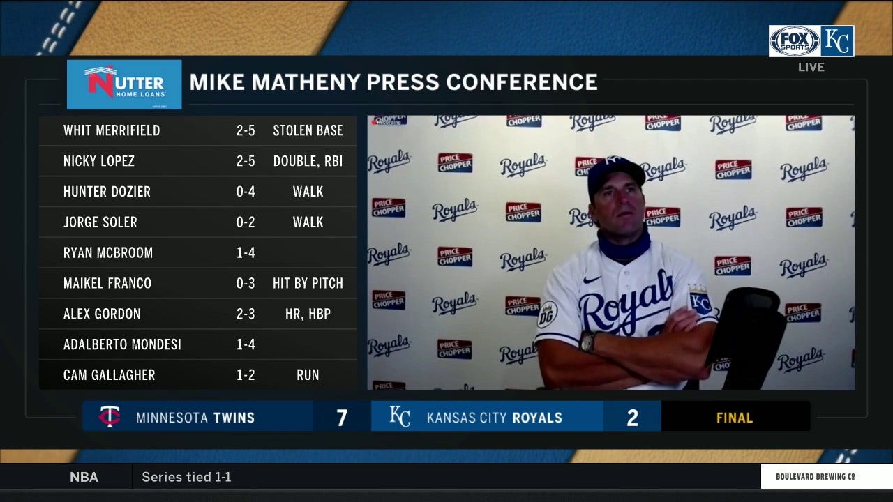 Matheny: 'We got to get the job done' in loss to Twins