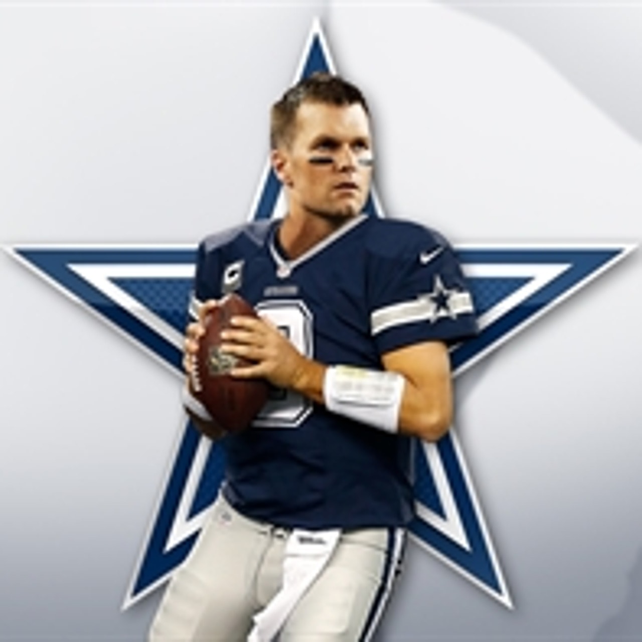 Colin Cowherd Tom Brady looks right in a Cowboys uniform FOX