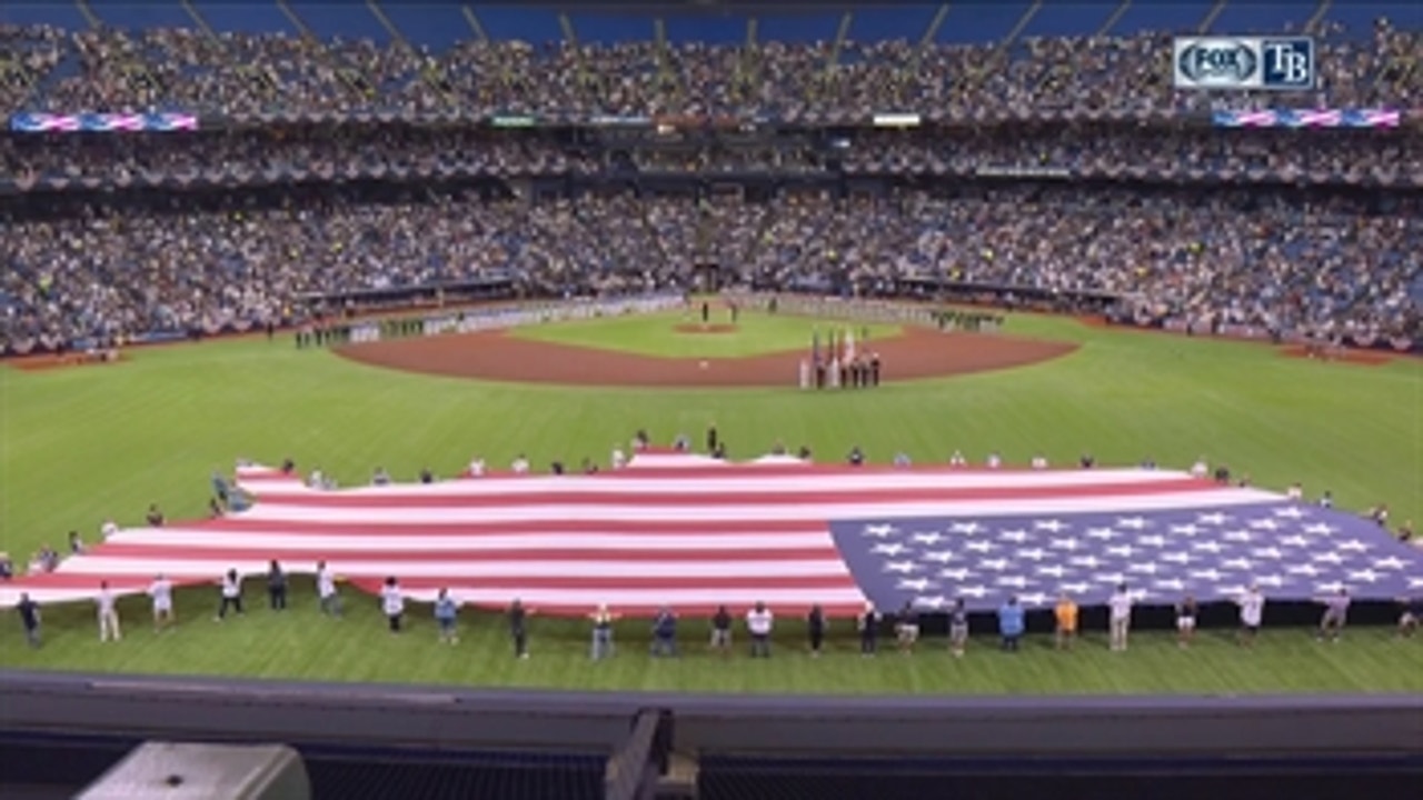 Tampa Bay Rays 2017 Opening Day national anthem