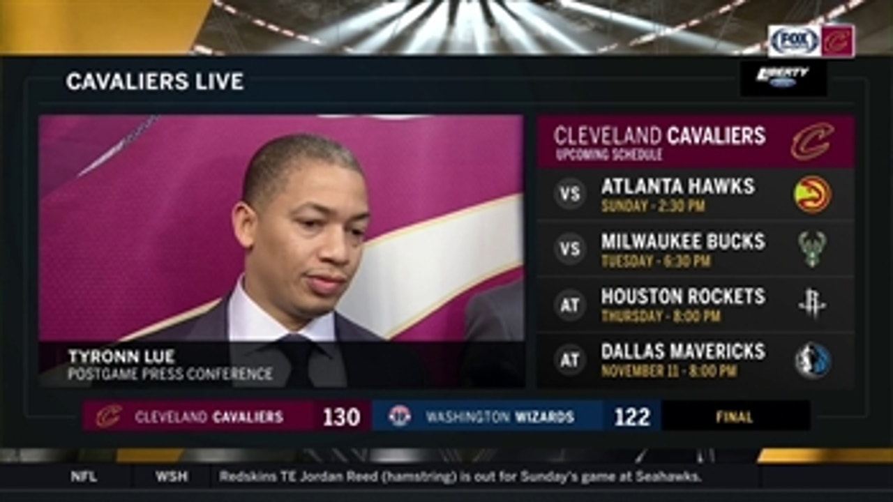 Ty Lue reacts to Wall & Beal's comments about last year after victory in D.C.