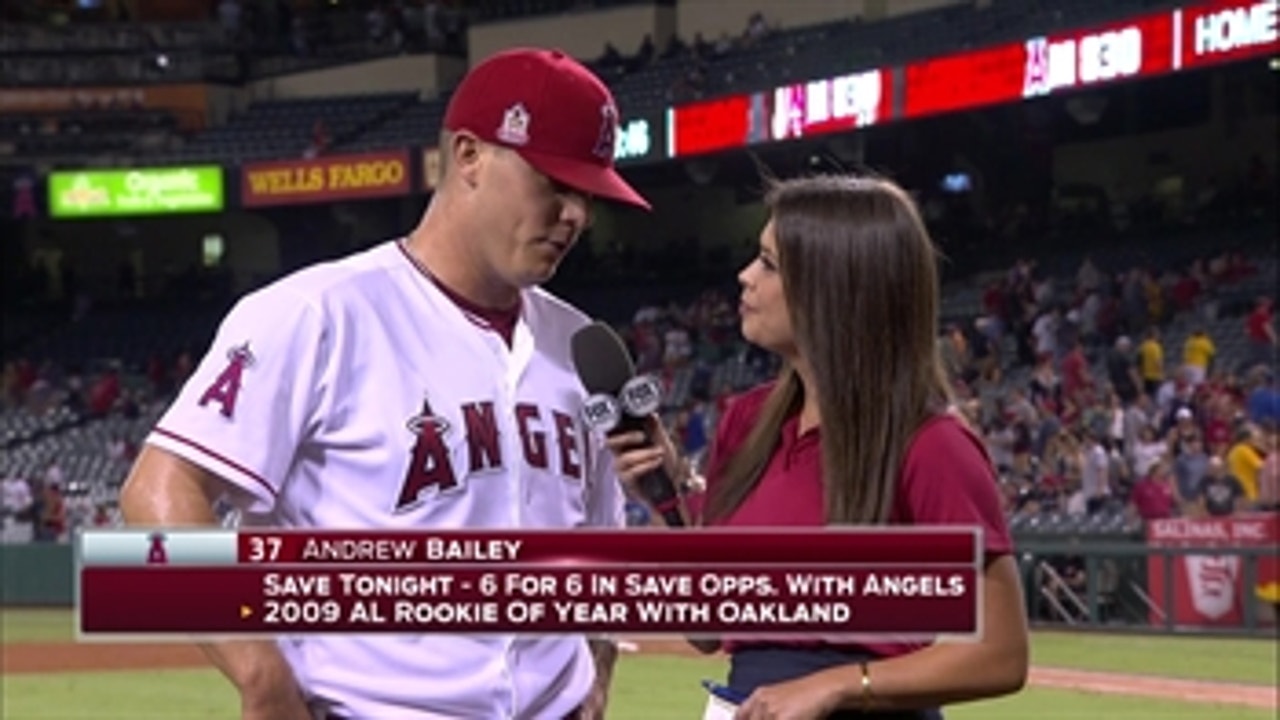 Andrew Bailey stays perfect in save opportunities for the Angels