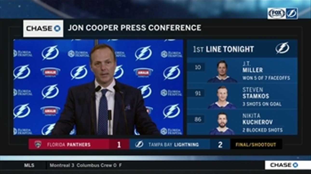 Jon Cooper breaks down impact of young Lightning players, chemistry within lines