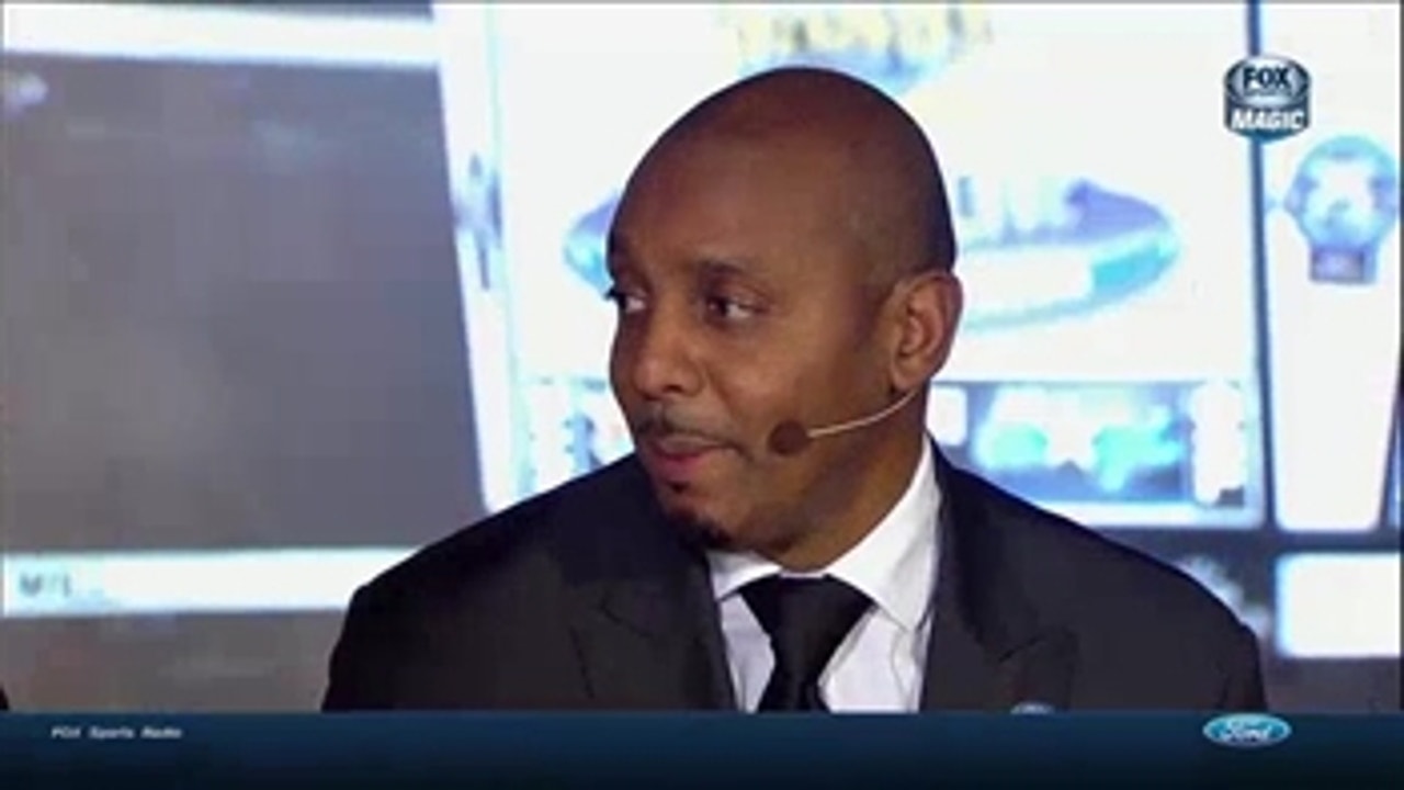 Penny Hardaway drops by the broadcast booth