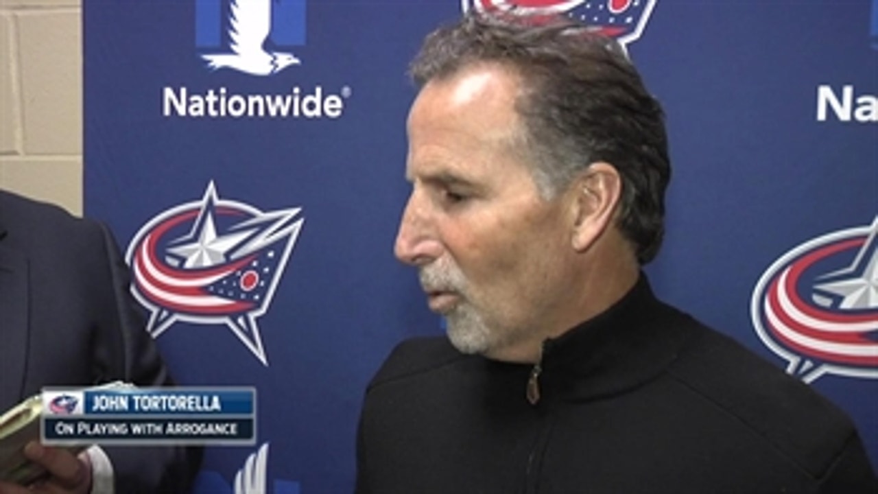 Tortorella wants to see Jackets play with arrogance