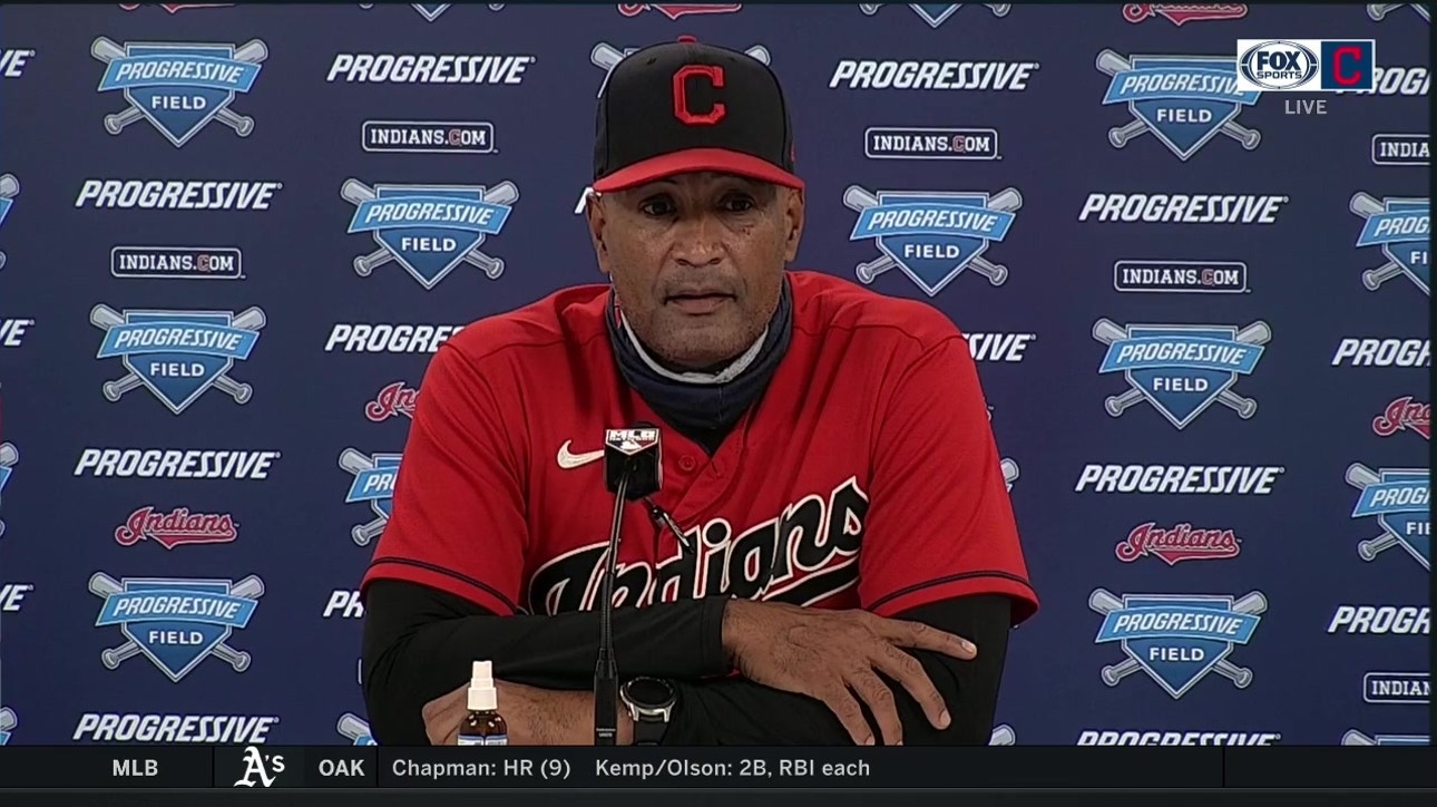 Sandy Alomar says he's proud of Triston McKenzie in his first start with the Tribe