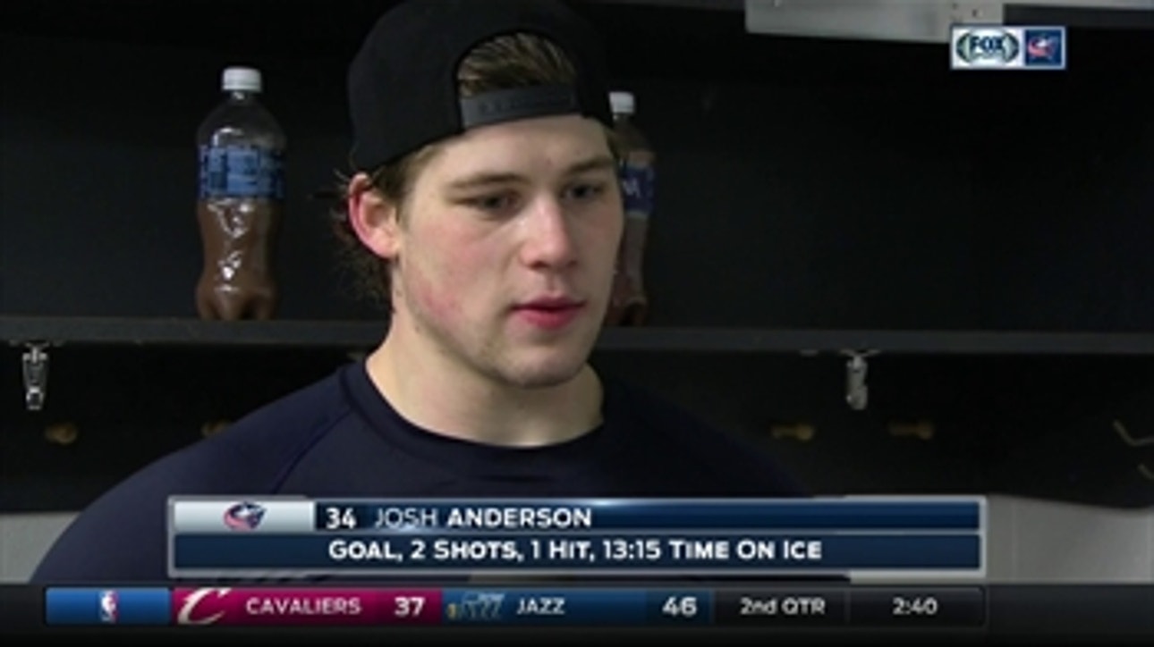 Josh Anderson doesn't believe Blue Jackets are doubting themselves after dropping 2 out of 3