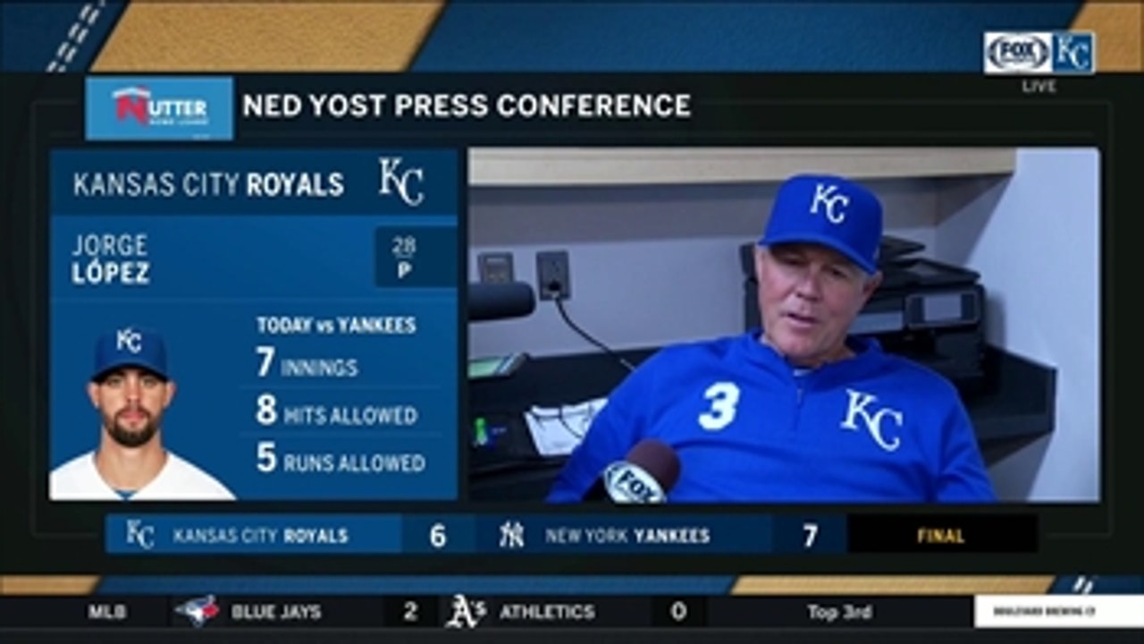 Yost on Royals' six-run eighth inning: 'Our team just continues to fight'