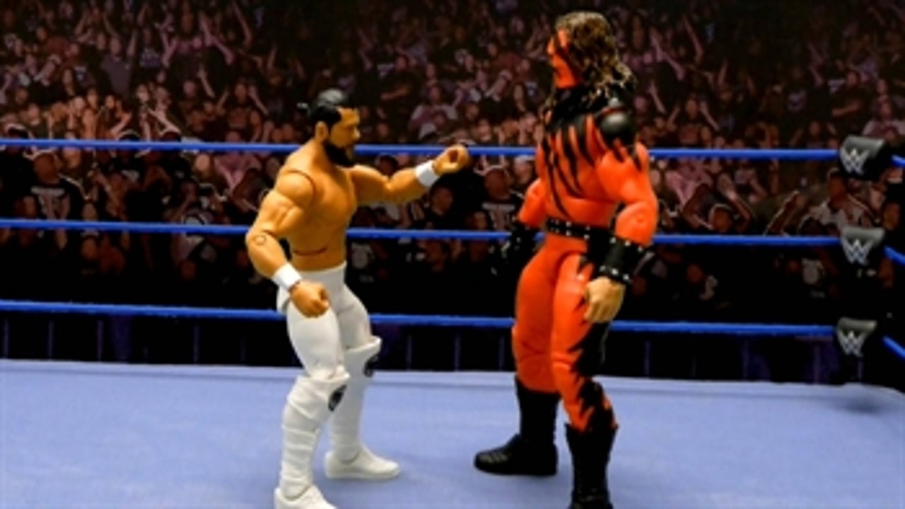 Andrade vs. Undertaker as Kane Casket Match Action Figure Showdown