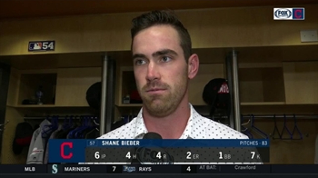 Shane Bieber feels he could've picked up defense as they have for him