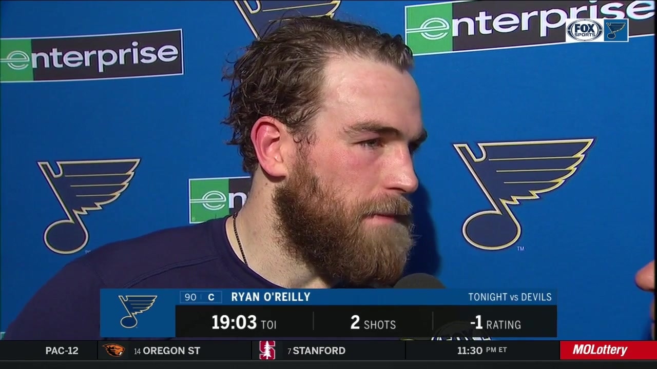 O'Reilly says Blues will 'have to get back on track' after loss to Devils