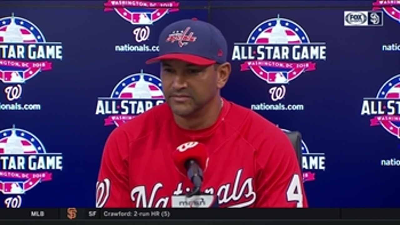 Dave Martinez talks about Taylor's walk off hit