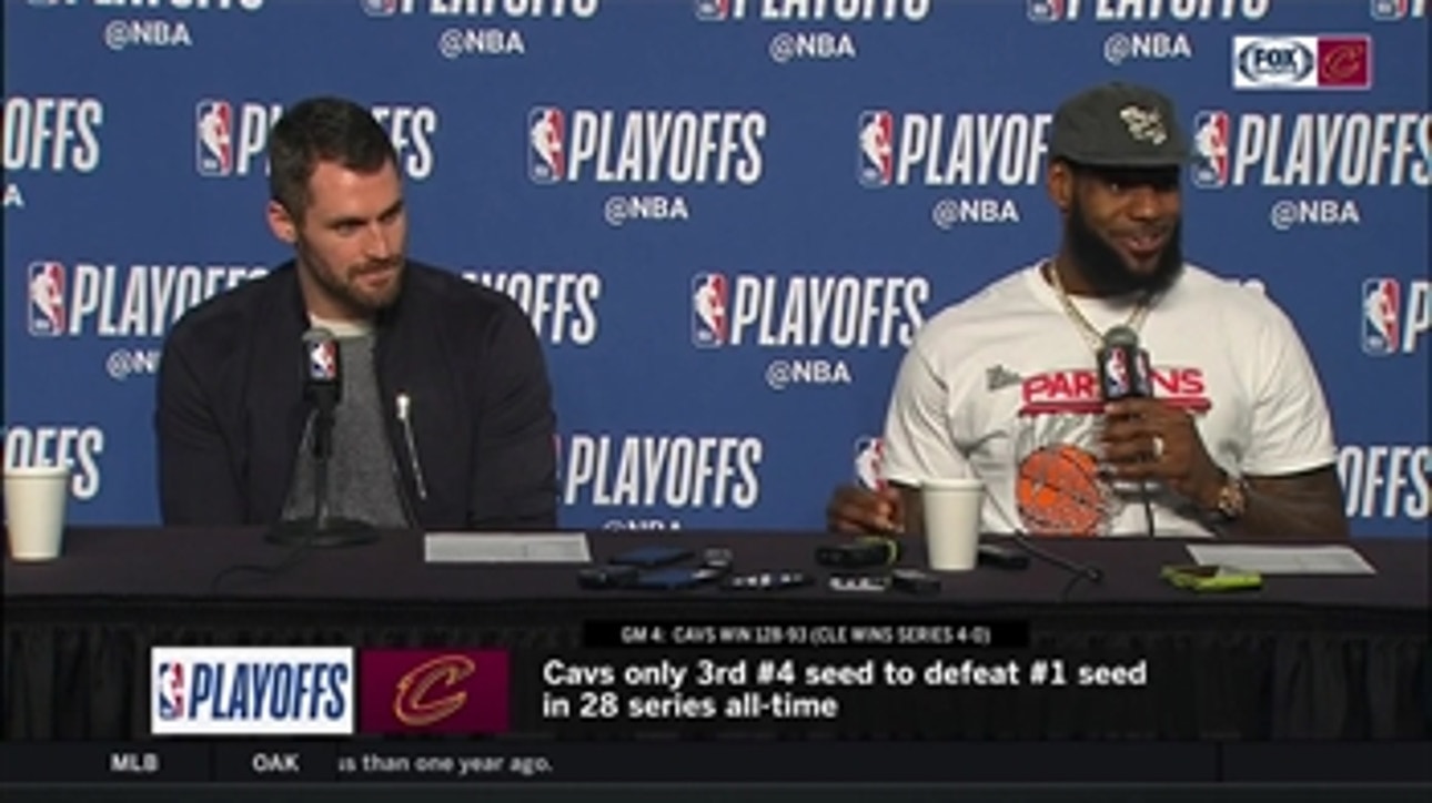 Kevin Love, LeBron James on making it to conference finals after turbulent season