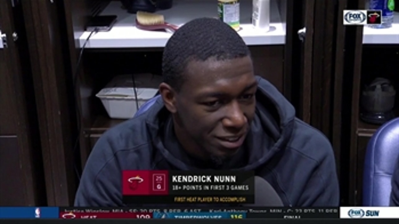 Kendrick Nunn talks historic start to his NBA career