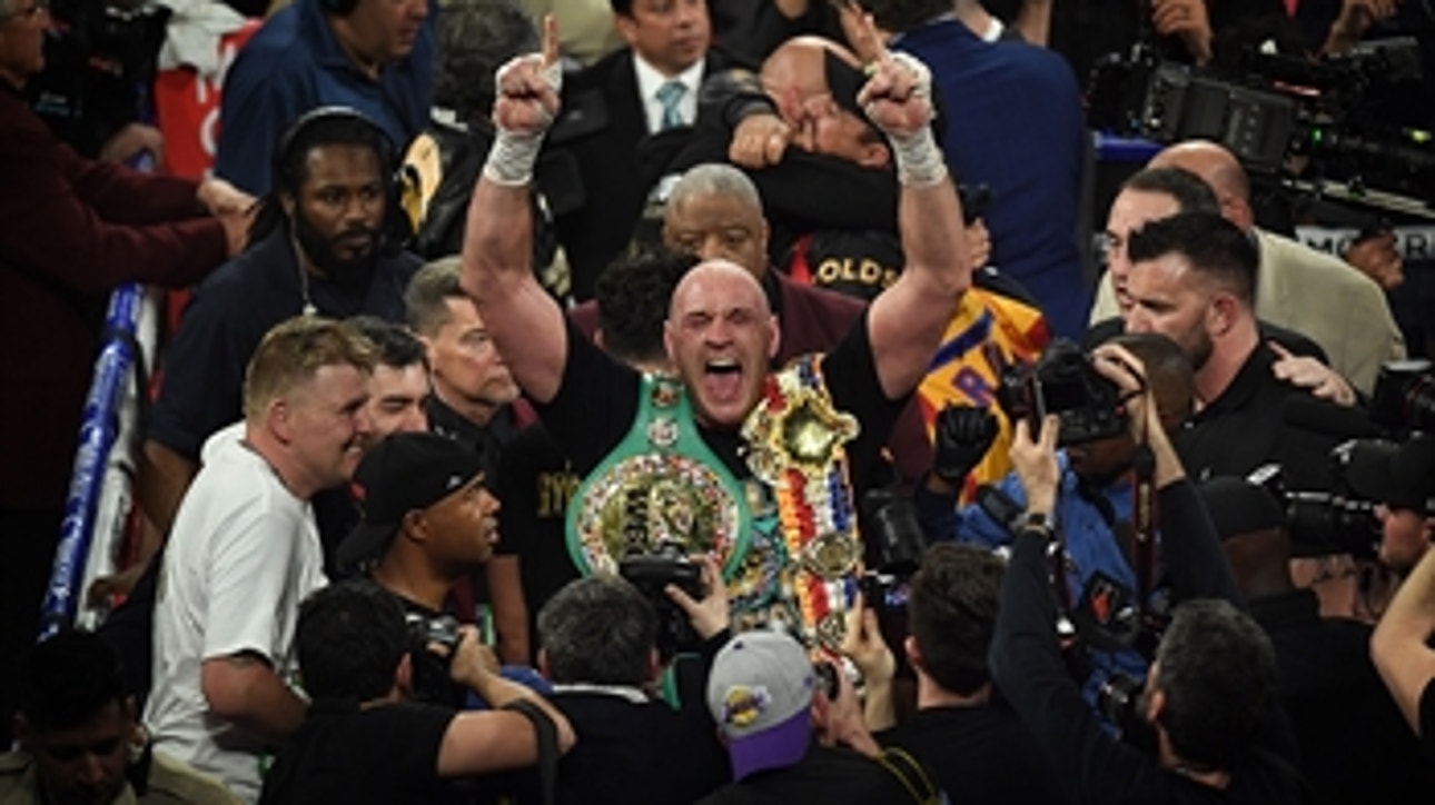 Follow Tyson Fury to his locker room after his title win over Deontay Wilder