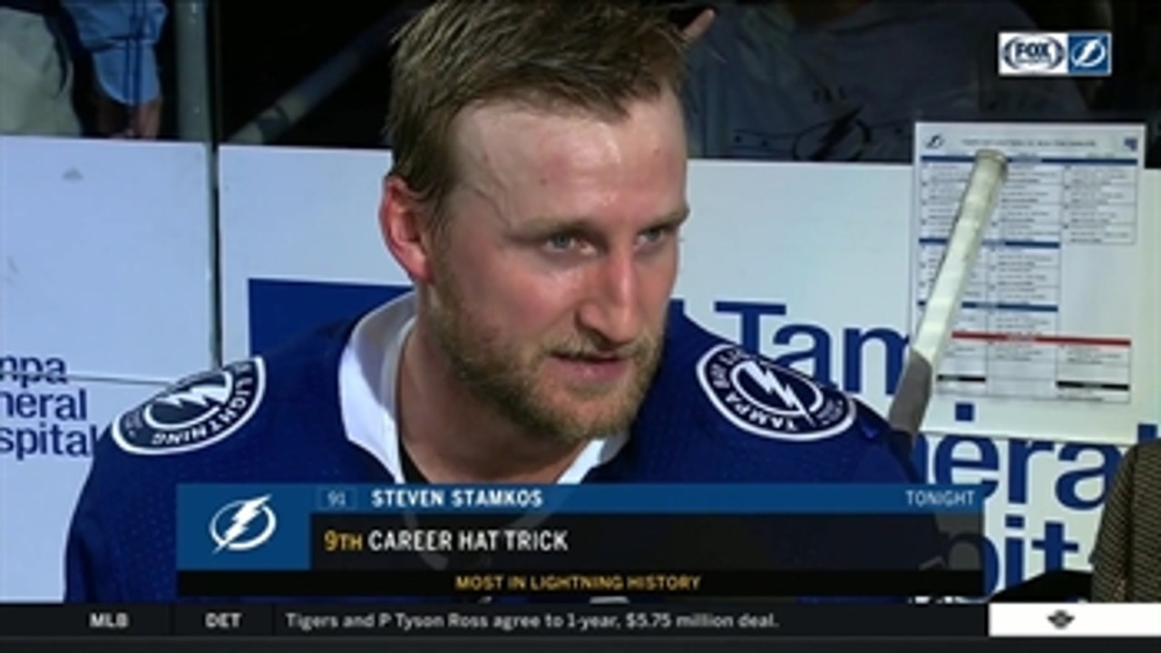 Steven Stamkos on 9th career hat trick, 700th point