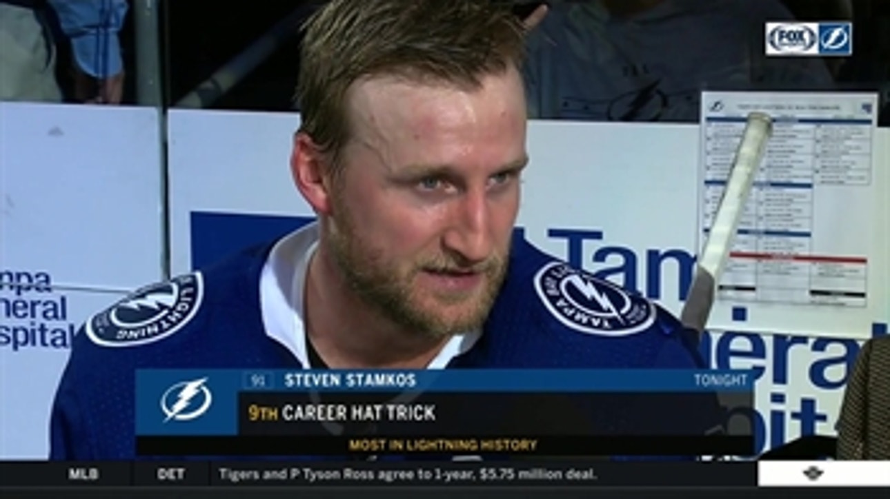 Steven Stamkos on 9th career hat trick, 700th point