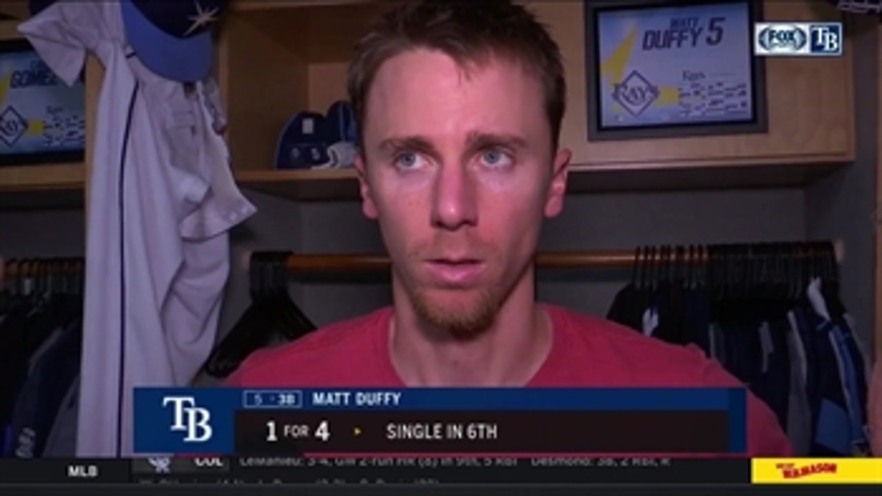 Matt Duffy: 'Today was just, kind of a tough-fought game by both teams, and they came out on top'