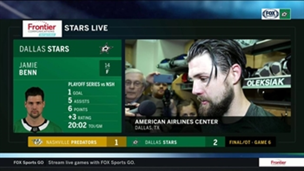 Jamie Benn: 'It was awesome to close it out at home' ' Stars Live