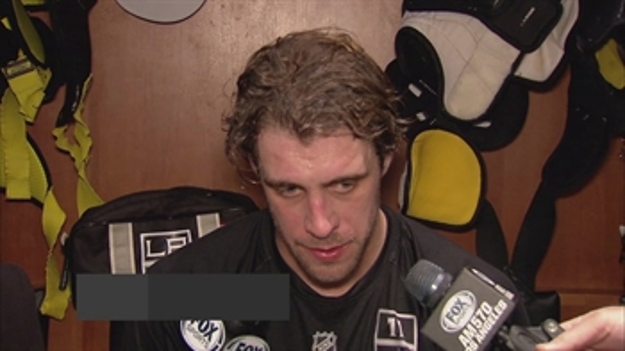 LA Kings' Anze Kopitar on Saturday's loss to Anaheim: 'There were three fights in a row so people got fired up pretty quick.'