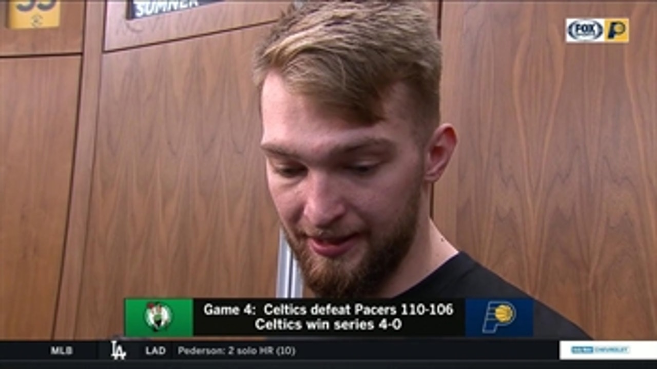 Sabonis on Pacers' first-round loss to Celtics: 'It hurts'