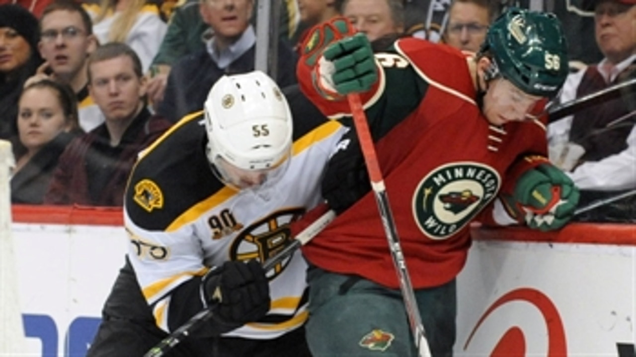 Bruins fall to Wild in shootout