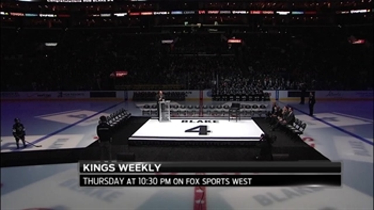 Kings Weekly teaser: Go behind the scenes at Rob Blake's jersey retirement ceremony