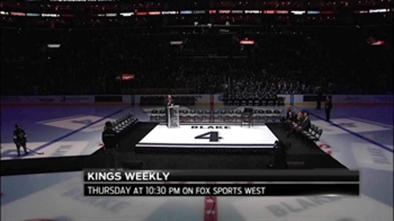 Kings Weekly teaser: Go behind the scenes at Rob Blake's jersey retirement ceremony