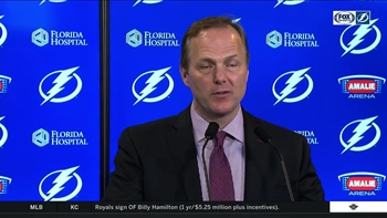 Jon Cooper on Louis Domingue, Lightning's tough schedule