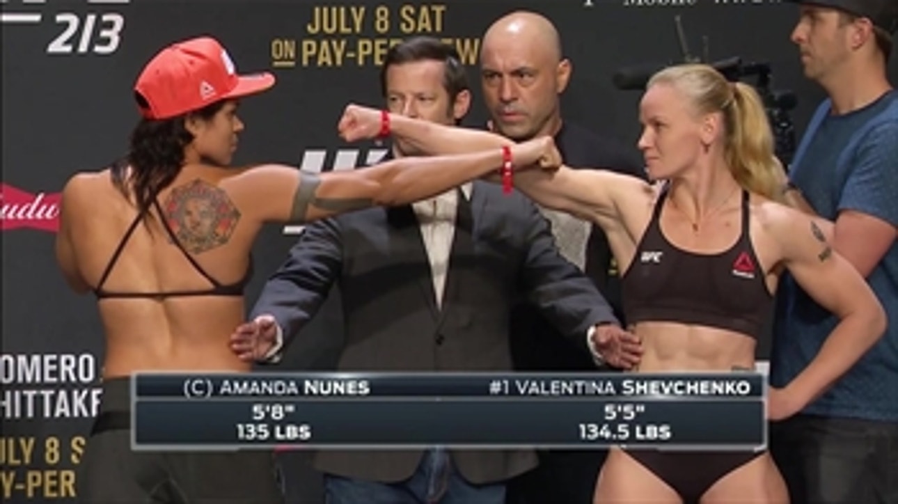 Amanda Nunes vs. Valentina Shevchenko ' Weigh-In ' UFC 213