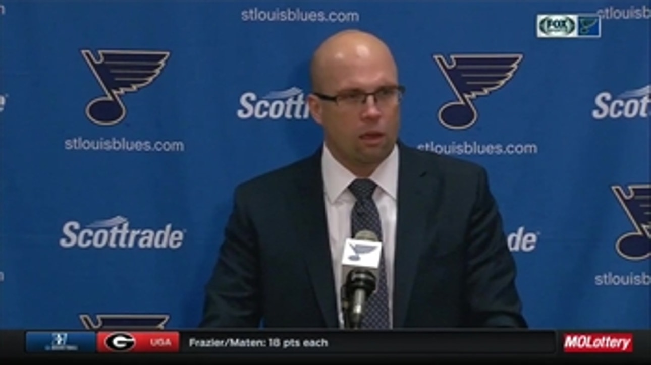 Yeo says Allen's play was 'the biggest positive' in Blues' loss to Penguins