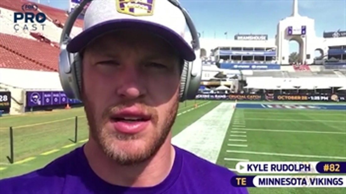 Vikings TE Kyle Rudolph is ready to 'put on a show' against the Rams in Los Angeles