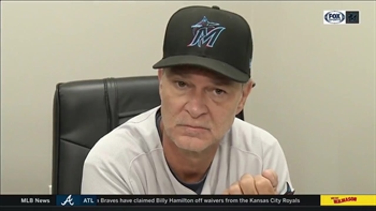 Don Mattingly recaps Marlins loss to Braves in Atlanta