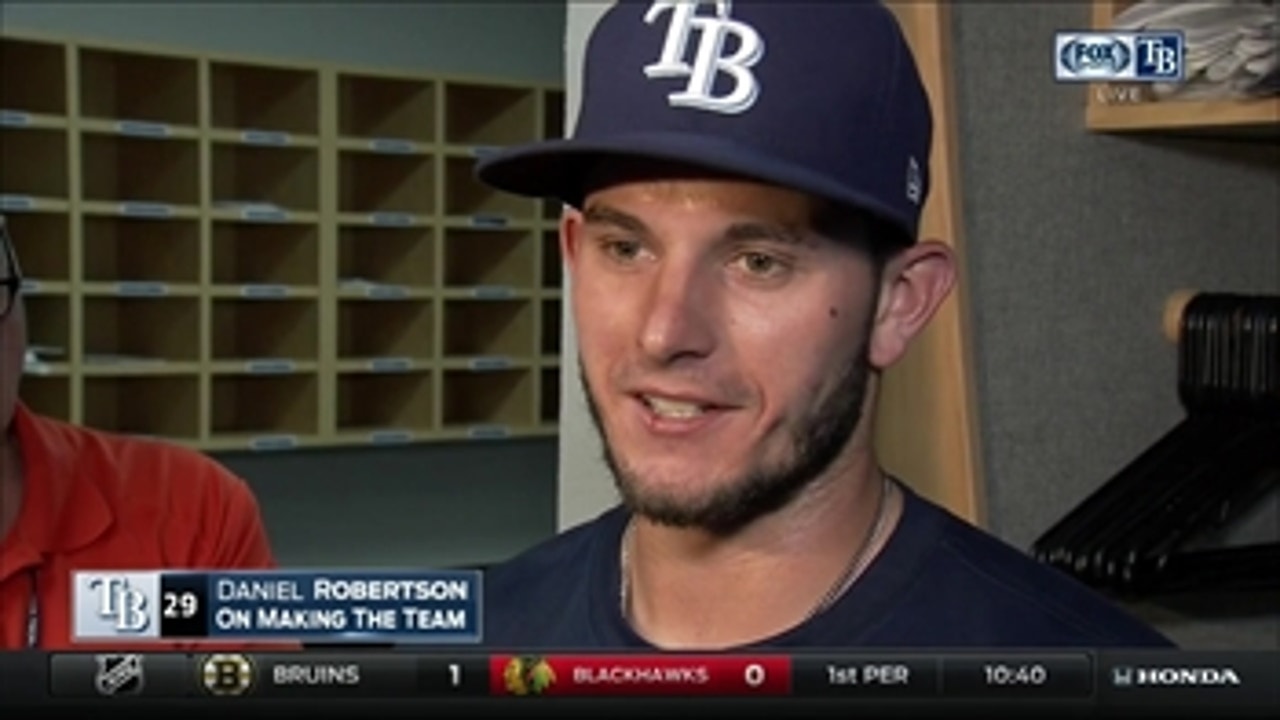 Daniel Robertson on making Rays: 'I'm just trying to make my family proud'