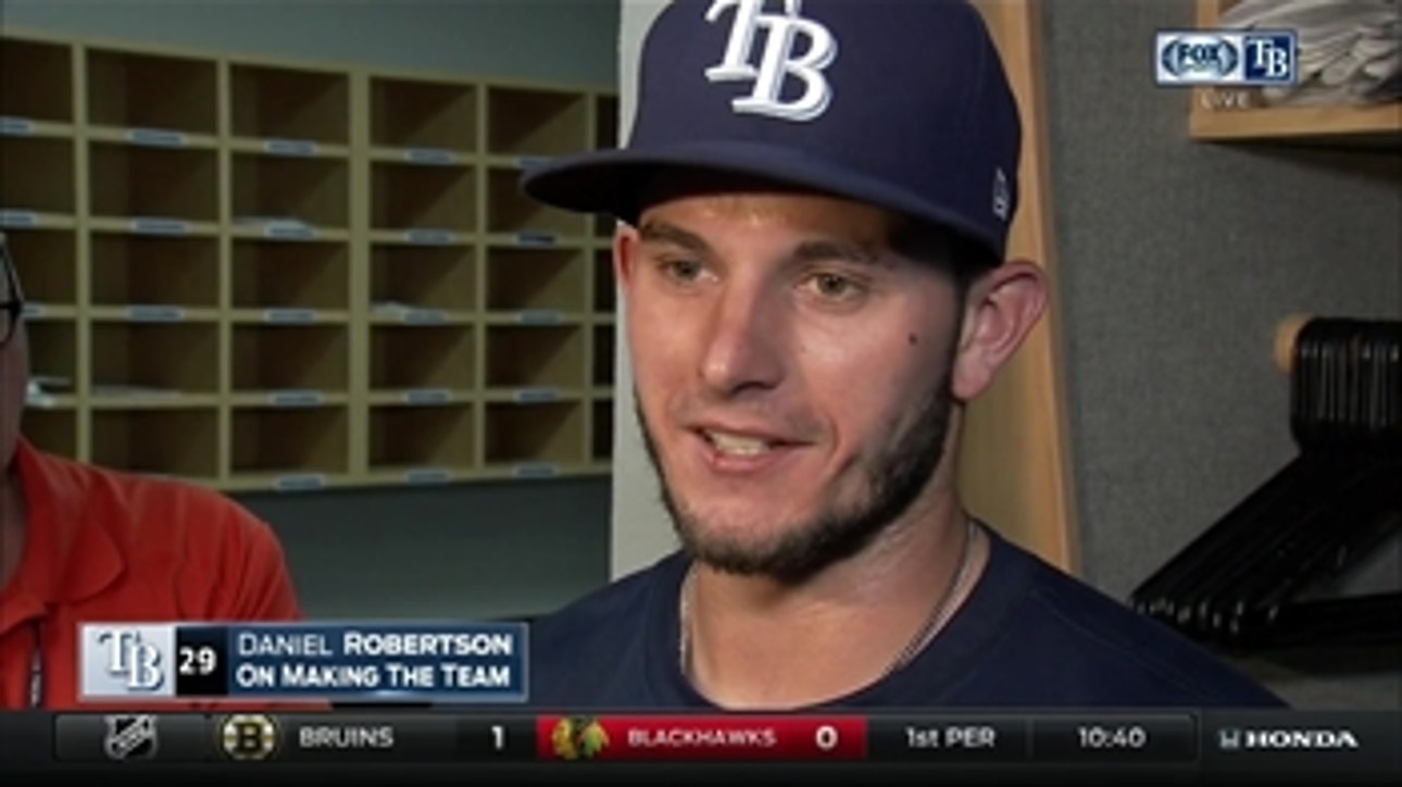 Daniel Robertson on making Rays: 'I'm just trying to make my family proud'