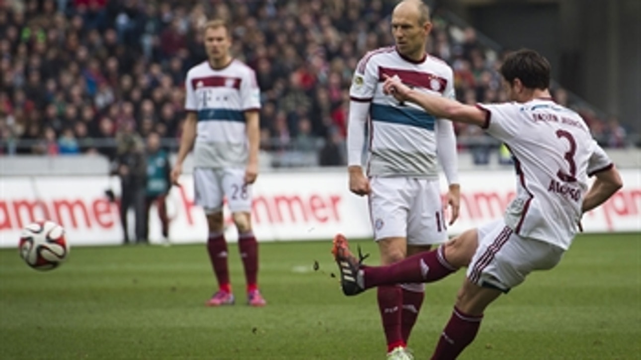 Xabi buries free kick against Hannover 96