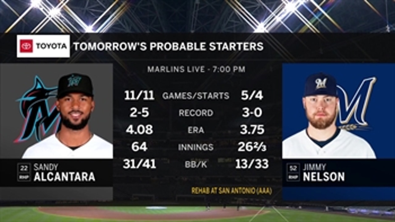 Marlins hoping for more of the same in Game 2 against Brewers