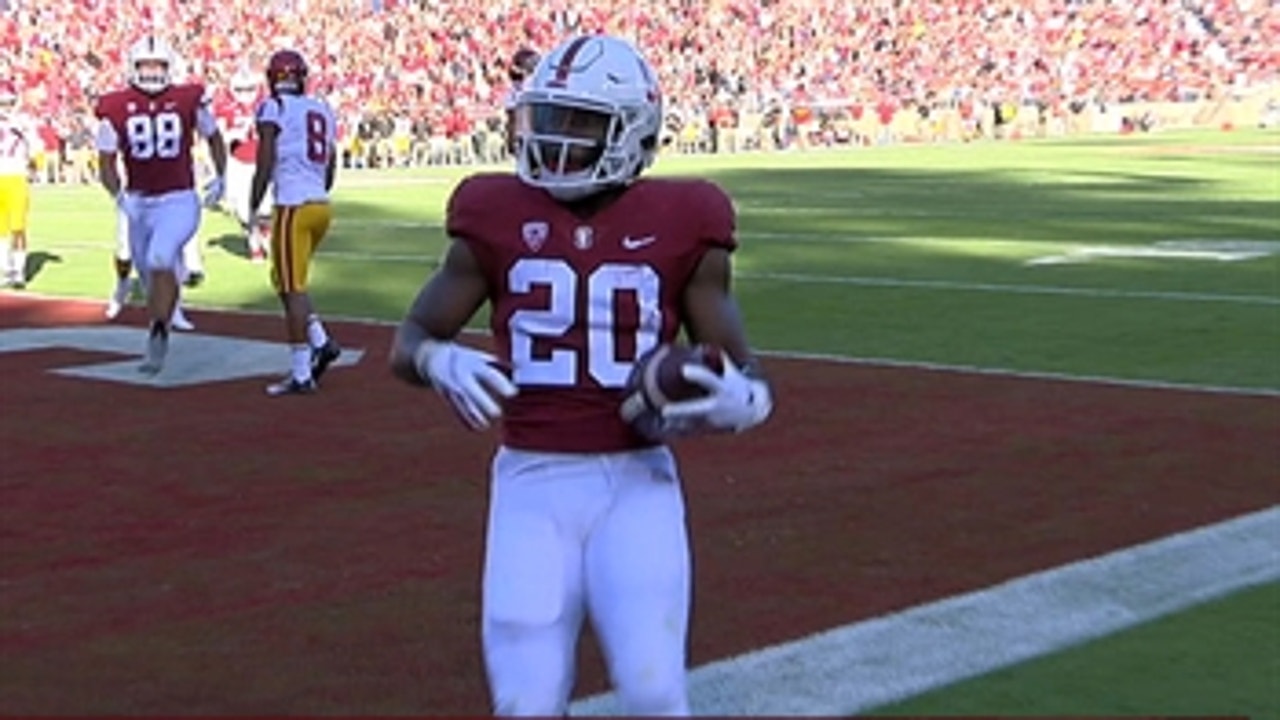 Bryce Love rushes for his first touchdown of 2018