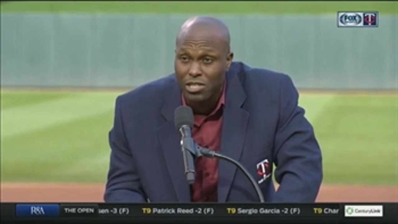 Torii Hunter makes plea for peace in Minnesota Twins Hall of Fame induction